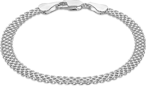 Sterling Silver Quad Bismark Bracelet