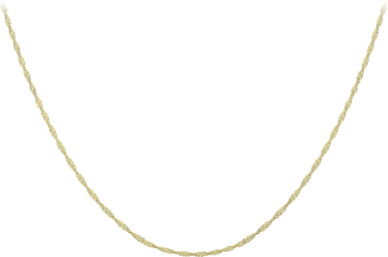 9ct Yellow Gold 25 Twist Curb Chain