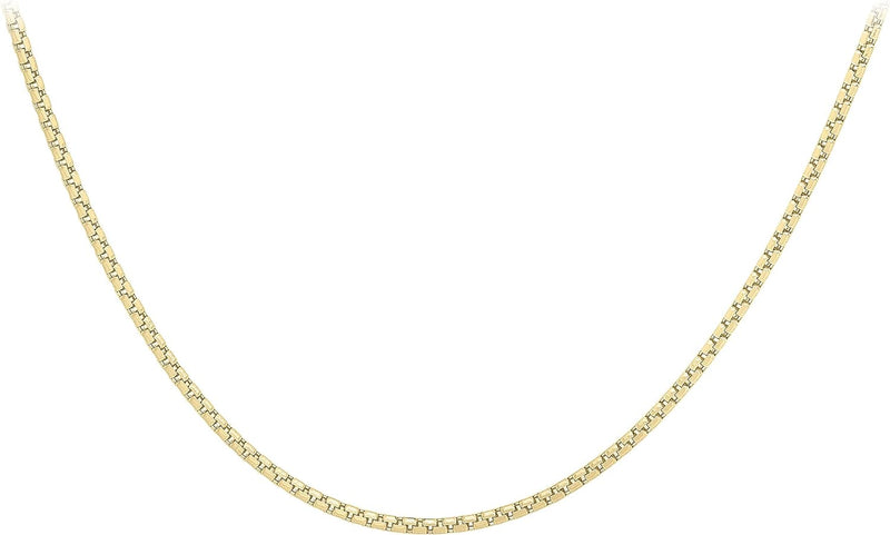 9ct Yellow Gold 36 Diamond Cut Belcher Box Chain