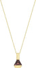 9ct Yellow Gold Triangle Garnet Pendant