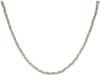9ct 3-Tone Gold 3 Plait Diamond Cut Herringbone Necklace