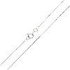 18ct White Gold Venetian Ultra-Slim Box Chain