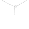 Sterling Silver Rhodium-Plated Crimson Marquise Garland Zirconia Necklace