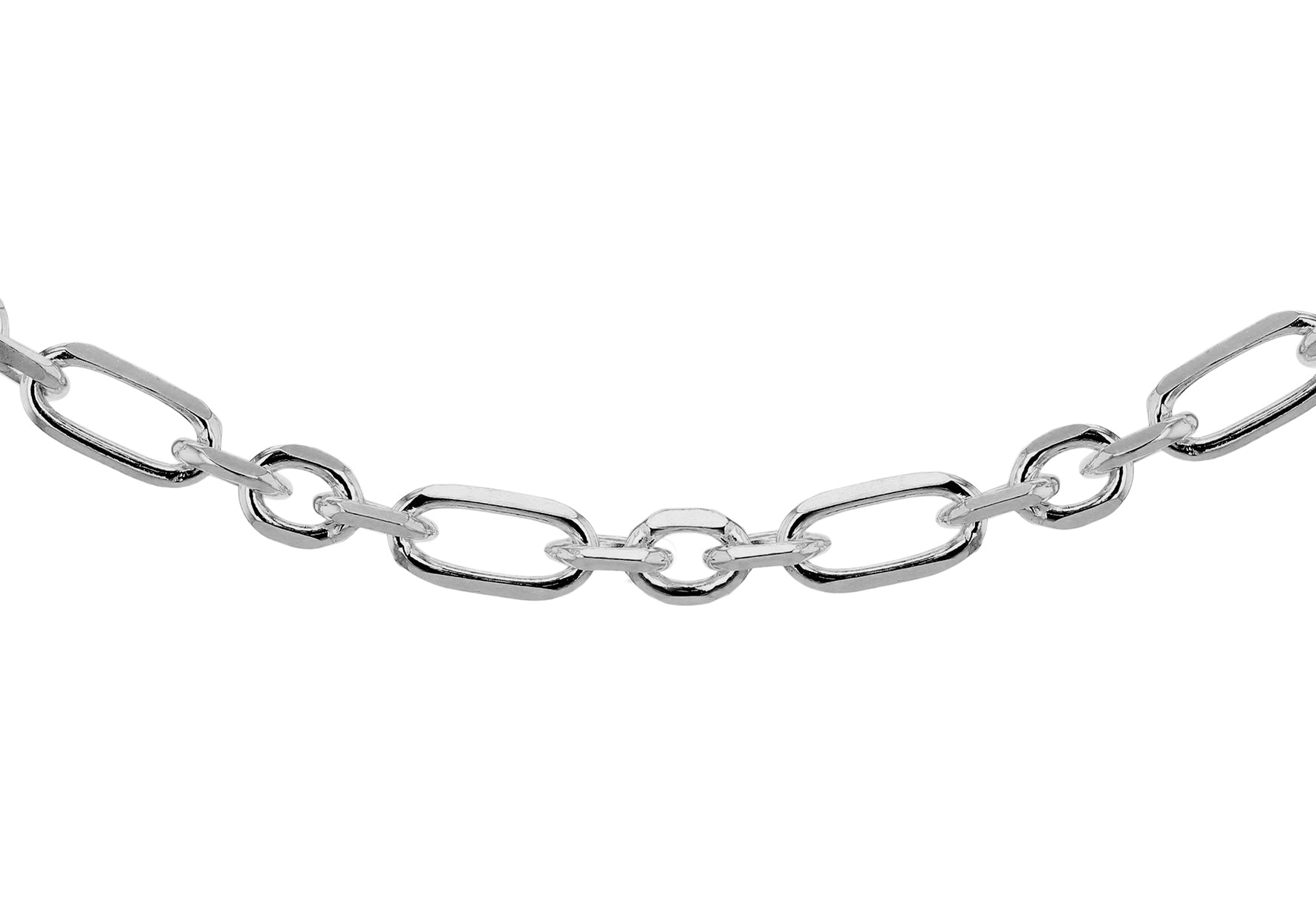 Silver oval belcher chain on sale