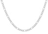 Sterling Silver 180 Diamond Cut Figaro Chain