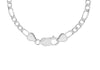 Sterling Silver 180 Diamond Cut Figaro Chain