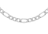 Sterling Silver 180 Diamond Cut Figaro Chain