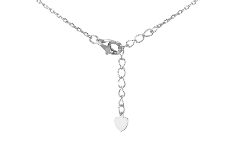 Sterling SIlver Clover Mother Of Pearl Zirconia Pendant