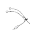 Sterling Silver Marquise Zirconia Adjustable Slider Bracelet