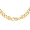 Sterling Silver Yellow Gold Plated 165 Curb Chain