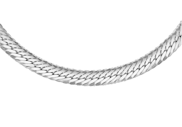 Platinum Flat Snake Chain