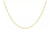 9ct Yellow Gold 120 Diamond Cut Figaro Chain