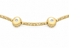 9ct Yellow Gold 0.08ct Diamond Heart Filigree Link Bracelet