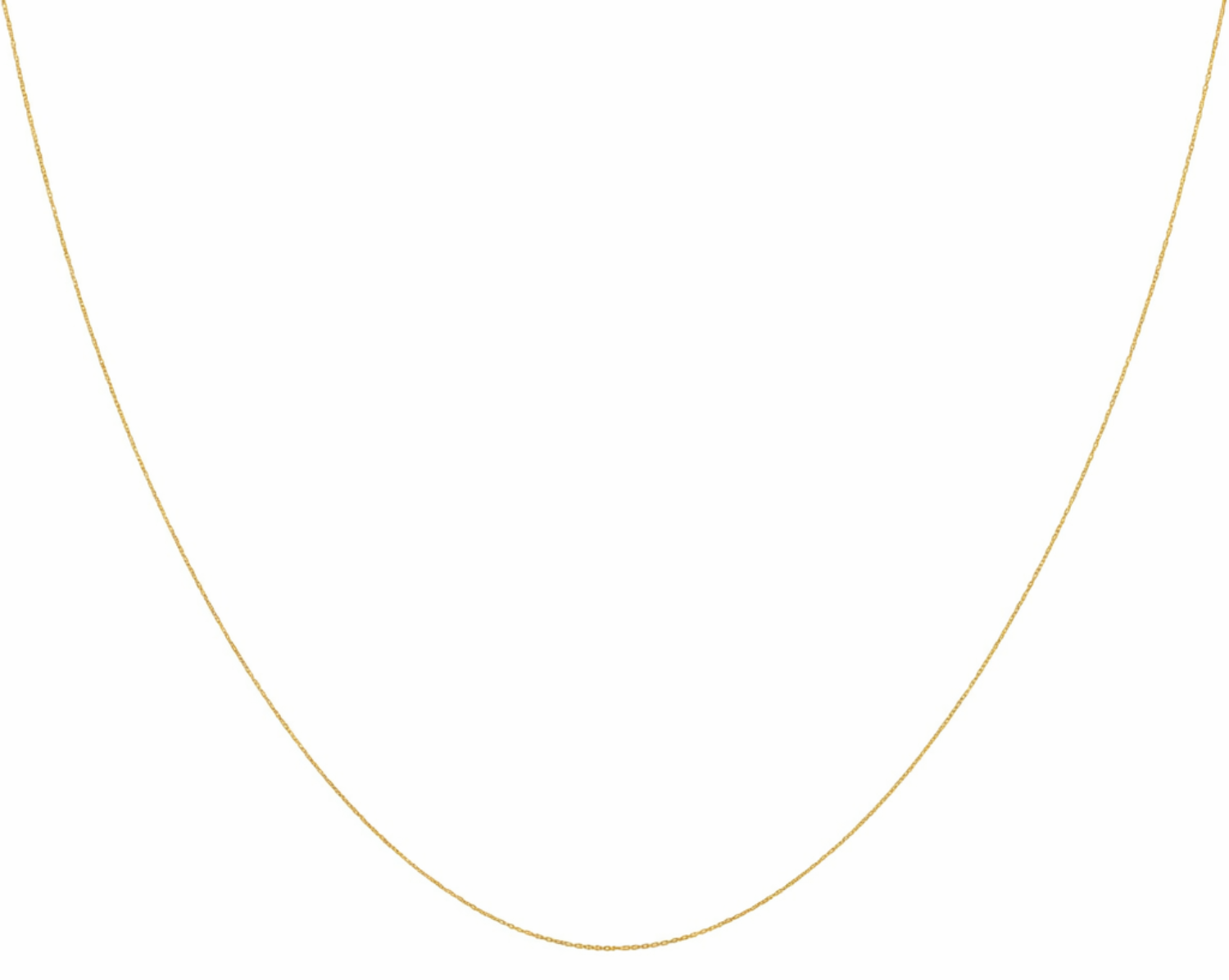 9ct Yellow Gold 16 Ultra-Slim Prince of Wales Chain