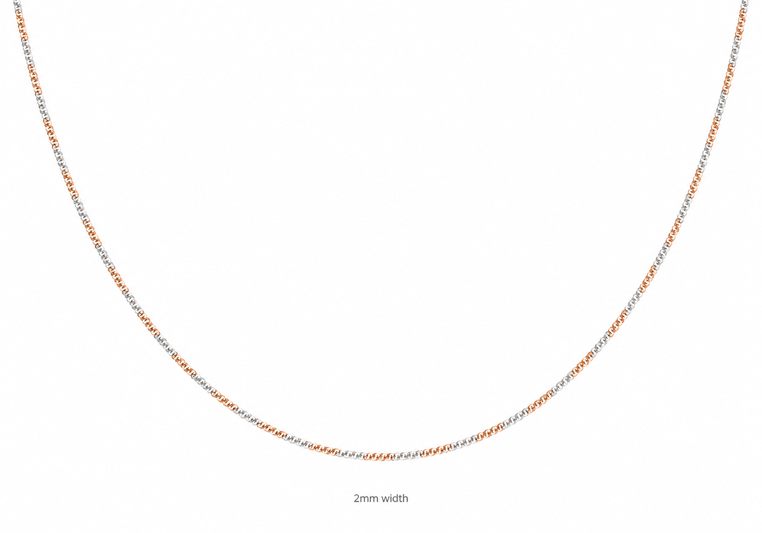 Sterling Silver 40 Two-Tone Tocalle Chain