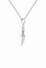 Sterling Silver Dagger Lobster Clasp Charm