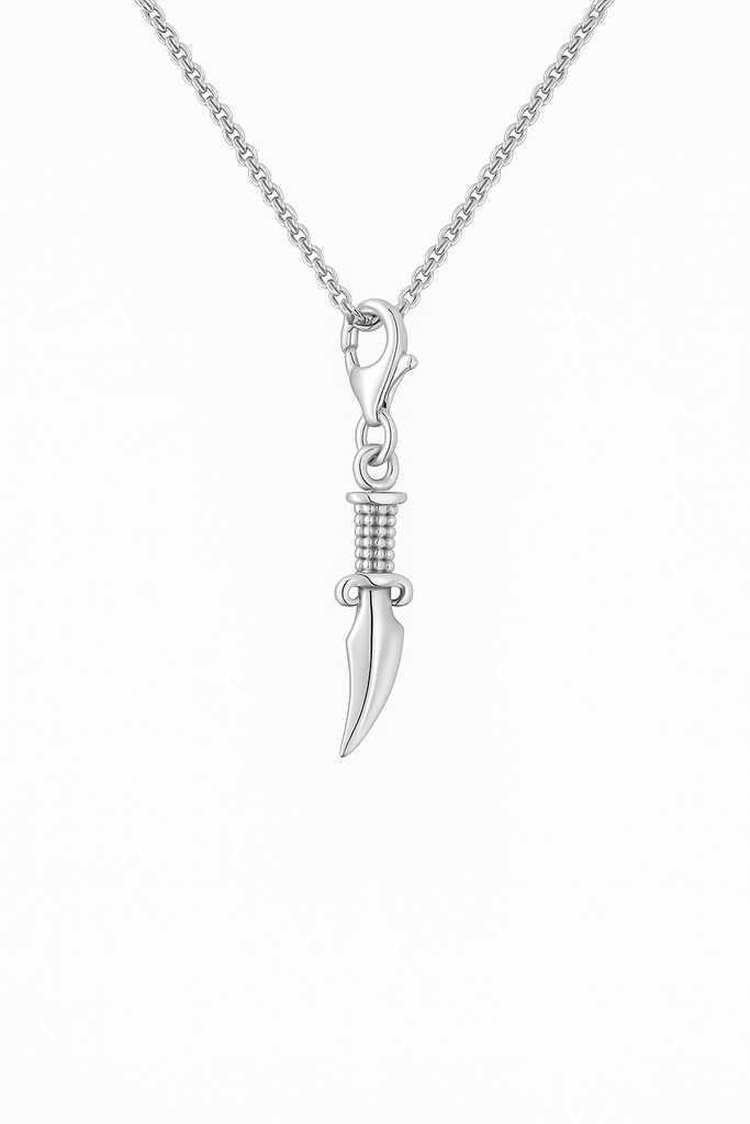 Sterling Silver Dagger Lobster Clasp Charm