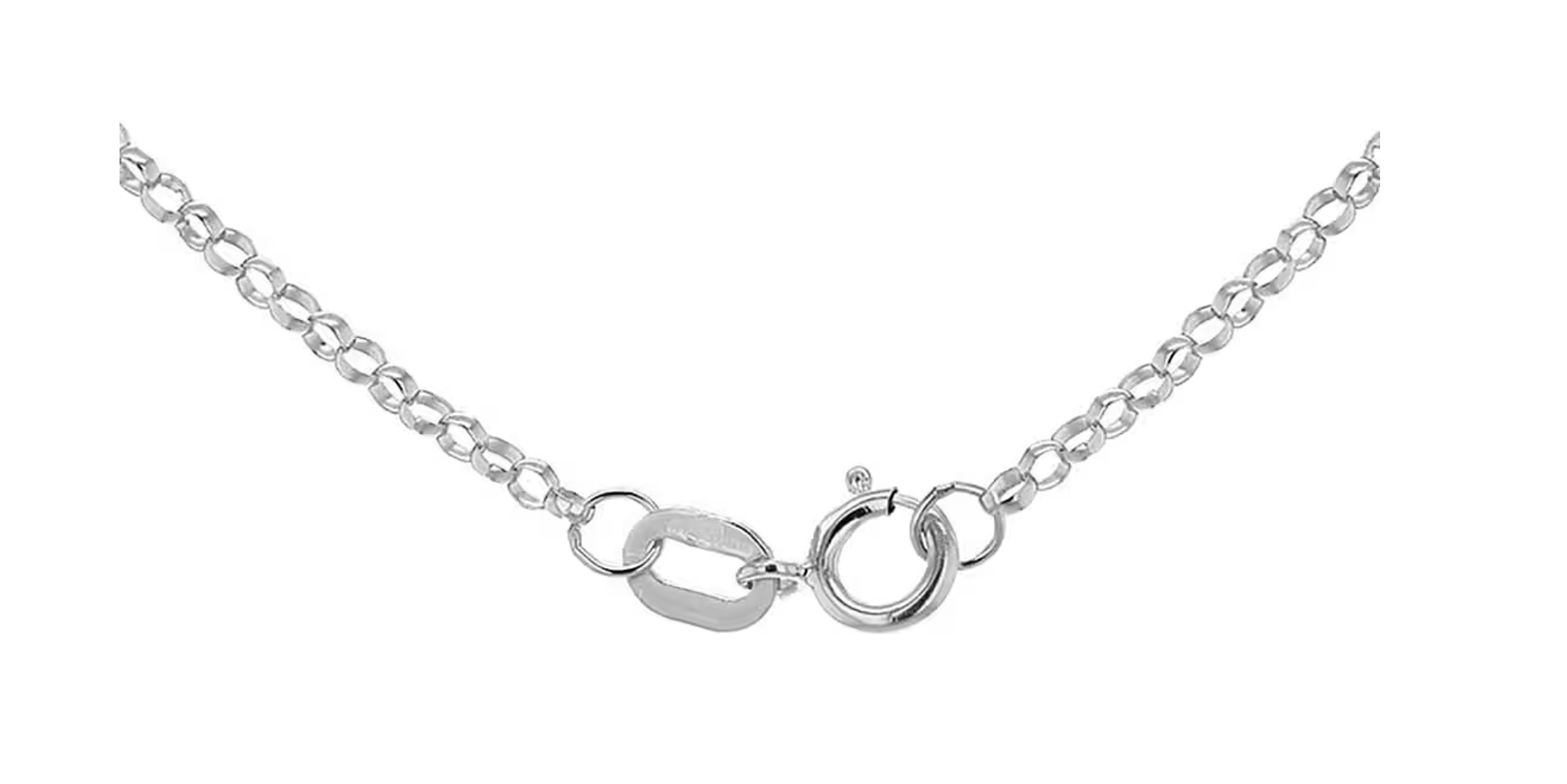 18ct White Gold 45 Round Belcher Chain