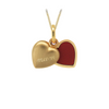 9ct Yellow Gold 'Mum' Satin Open-Heart Locket