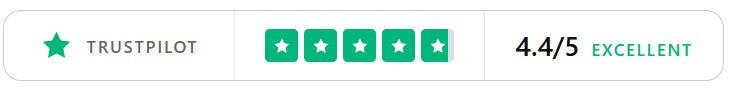 4.4 out of 5 Excellent on Trustpilot