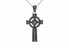 Sterling Silver Marcasite Celtic Cross Pendant