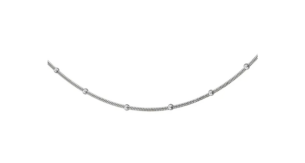 Sterling Silver Fine Snake and Ball Chain