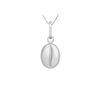 Sterling Silver Coffee Bean Pendant