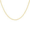 9ct Yellow Gold 100 Diamond Cut Flat Curb Links Chain