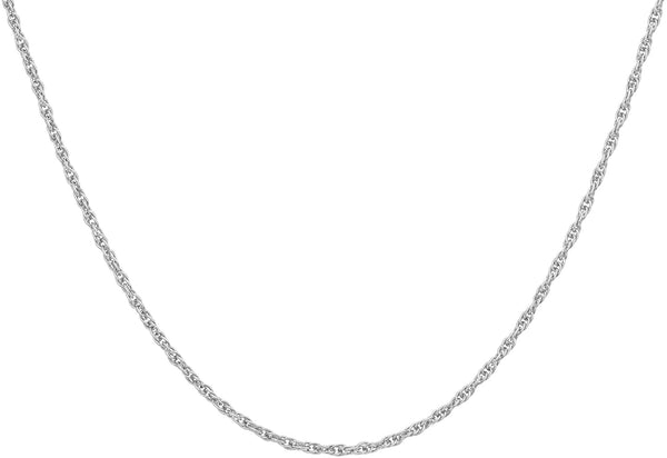 9ct White Gold 16 Prince of Wales Chain