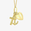 9ct Yellow Gold Faith Hope & Charity Pendant