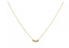9ct Tri-Colour Gold Mini 7 Lucky Rings Pendant Twist Chain Necklace