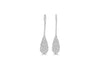 18ct White Gold 0.49ct Diamond 7mm x 34.5mm Snowdrop Drop Earrings