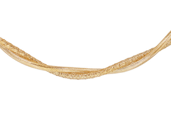 9ct Yellow Gold Flexible Knot Necklace