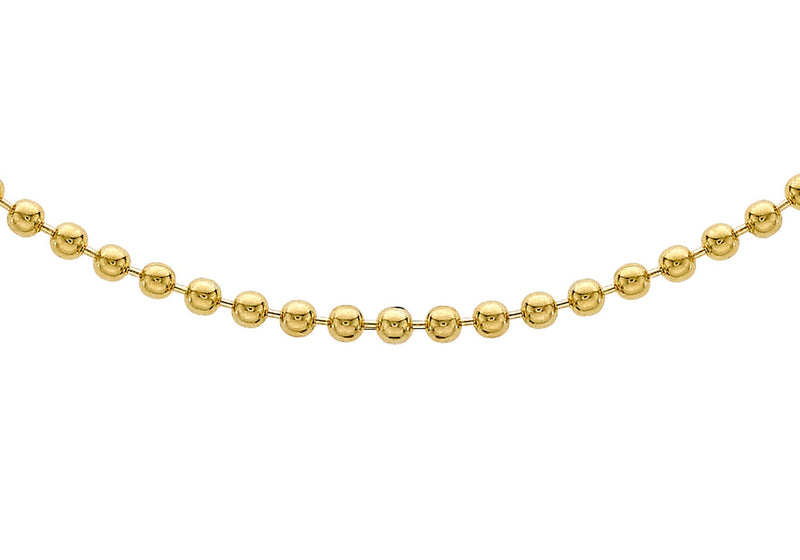 9ct Yellow Gold Ball Chain