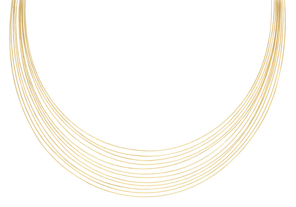 9ct Yellow Gold Cord Strand Necklace