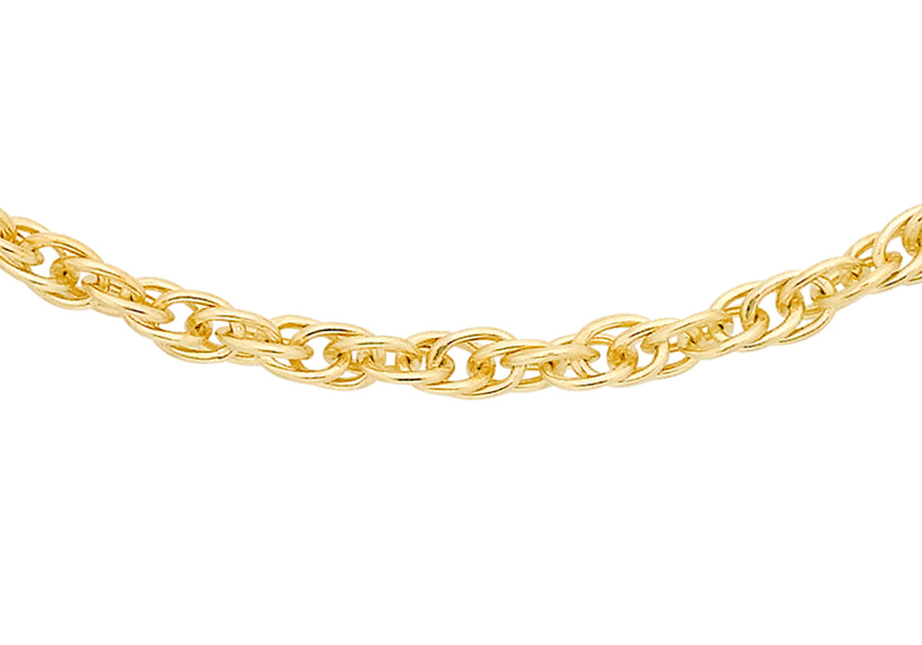 9ct Yellow Gold 20 Prince of Wales Chain 41m/16"9