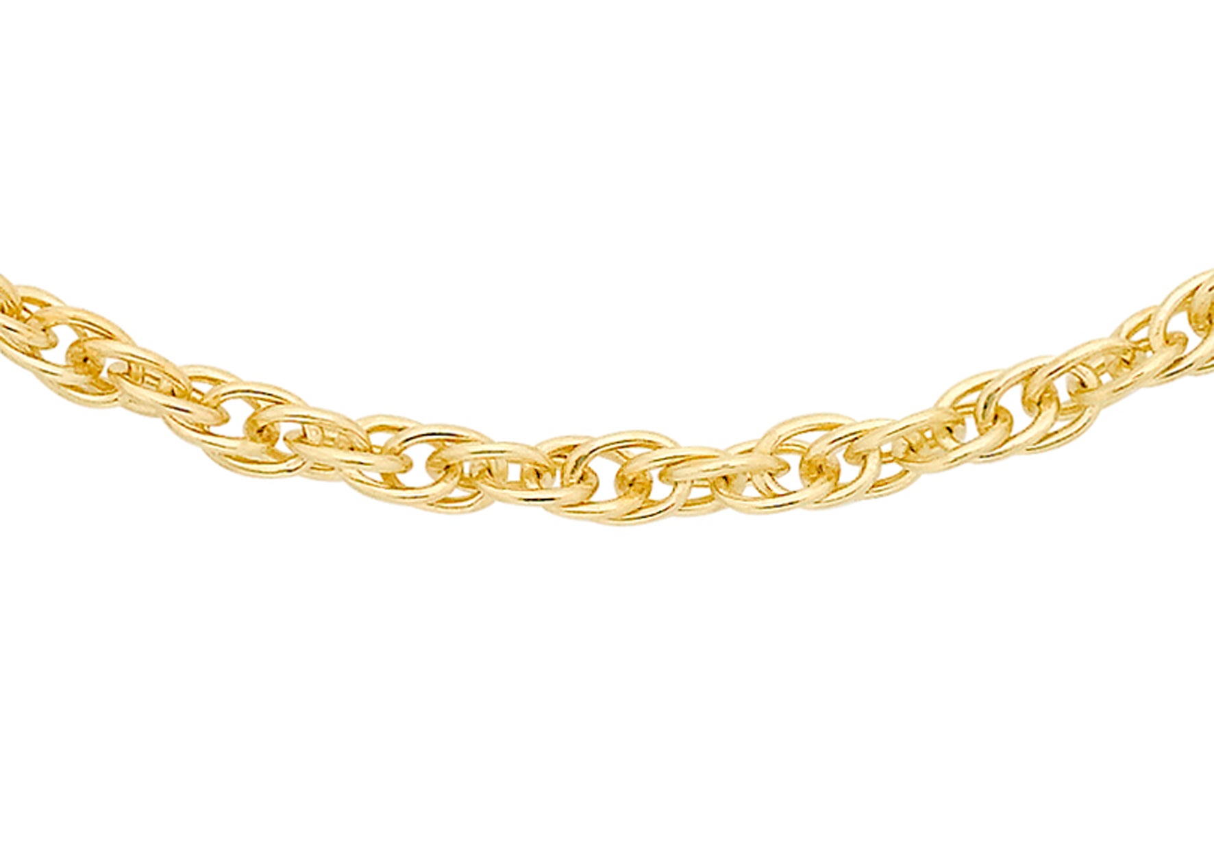 9ct Yellow Gold 20 Prince of Wales Chain 41m/16"9