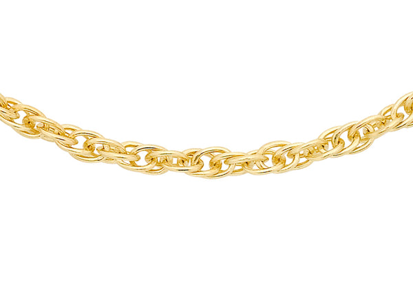 9ct Yellow Gold 20 Prince of Wales Chain 41m/16"9