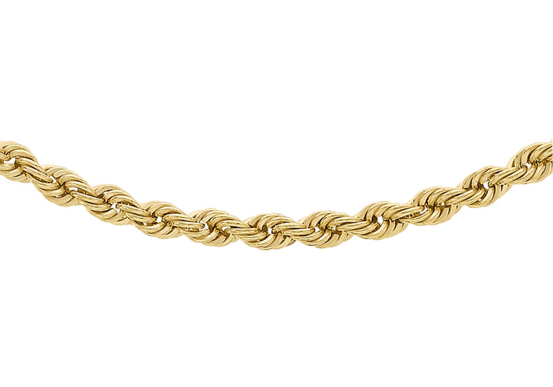 9ct Yellow Gold 50 Rope Chain