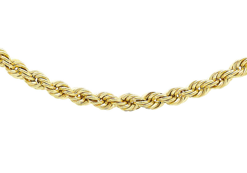 9ct Yellow Gold 60 Rope Chain