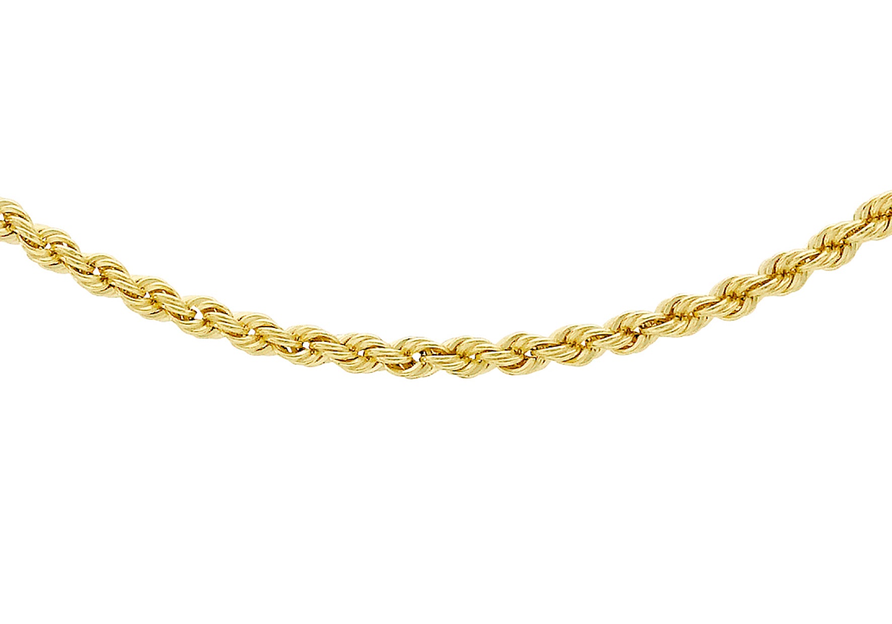 9ct Yellow Gold 40 Rope Chain 41m/16"9
