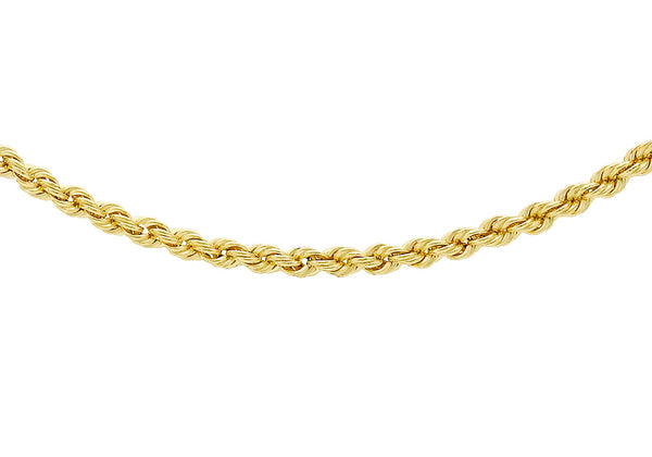 9ct Yellow Gold 40 Rope Chain 41m/16"9
