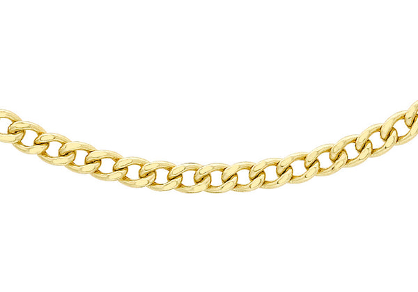 9ct Yellow Gold 80 Curb Chain 46m/18"9