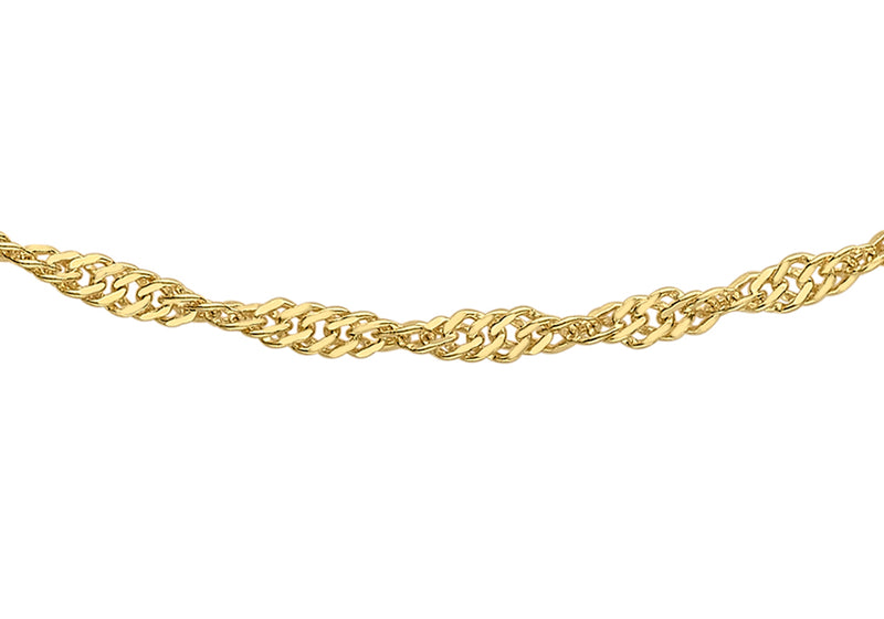 9ct 25 TWIST Curb 20"9