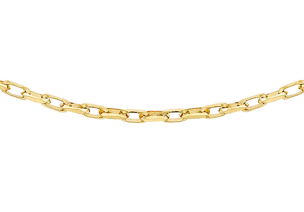 9ct Yellow Gold 40 Diamond Cut Belcher  Chain 41m/16"9