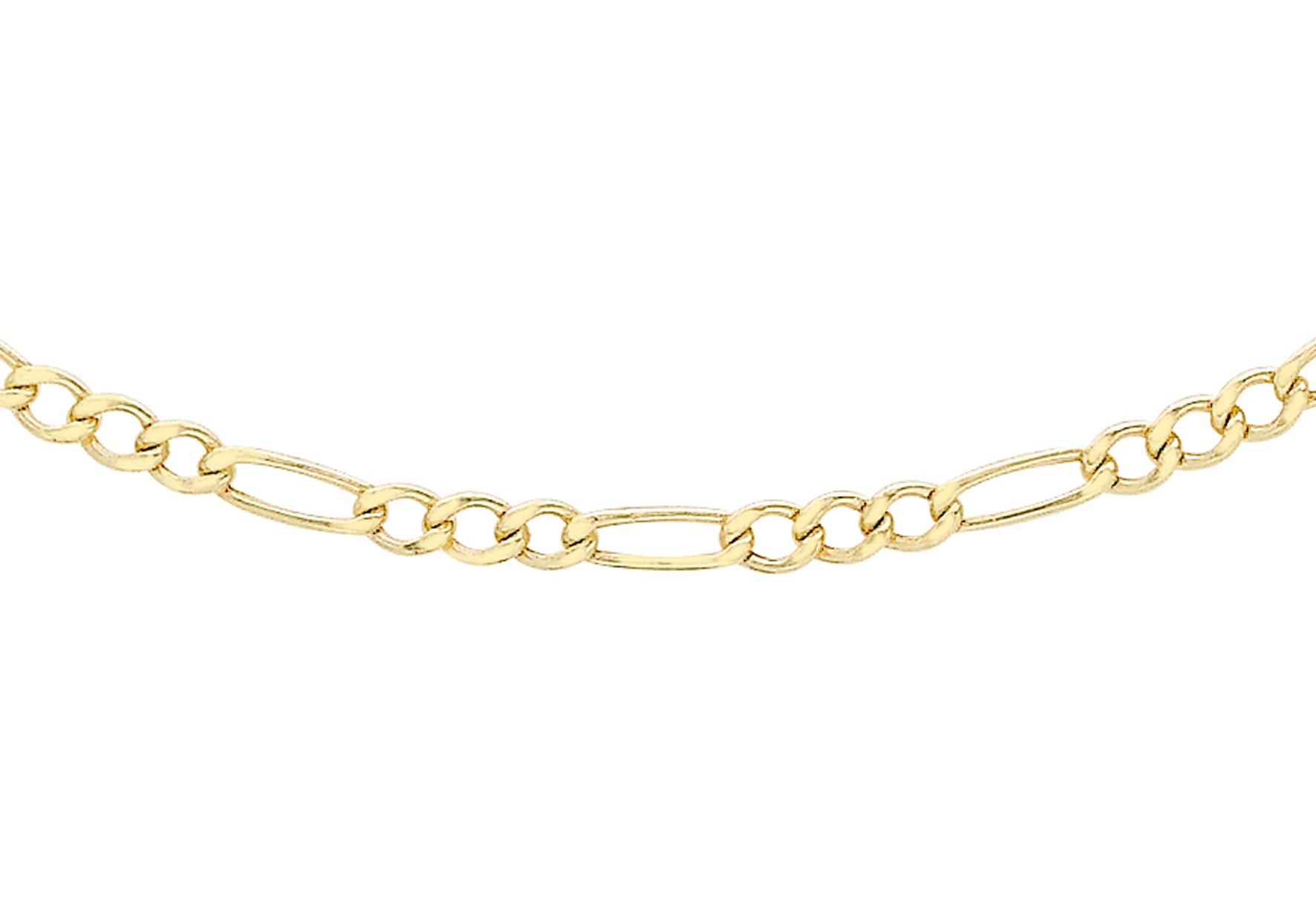 9ct Yellow Gold 50 Figaro Chain 46m/18"9