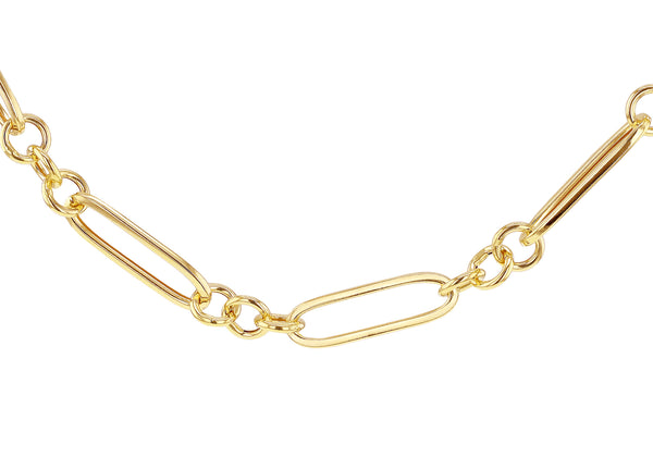 9ct Yellow Gold Figaro Paper Chain Necklace