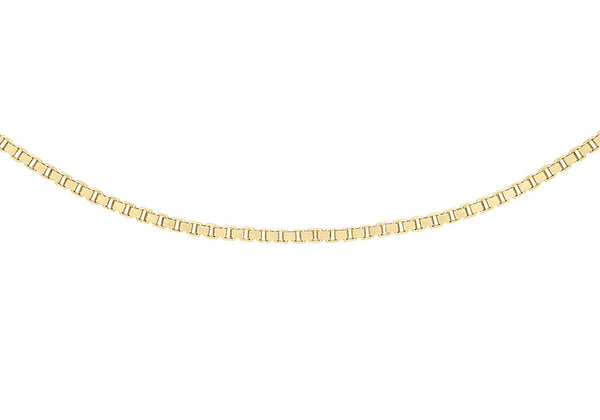 9ct Yellow Gold 12 Venetian Box Adjustable Chain