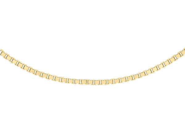 9ct Yellow Gold 15 Venetian Box Chain