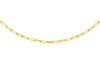 9ct Yellow Gold Paper Chain Links Necklace